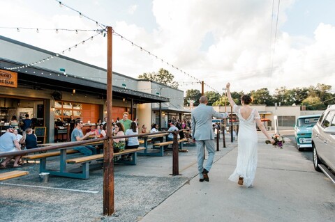 wedding at the motorco in durham
