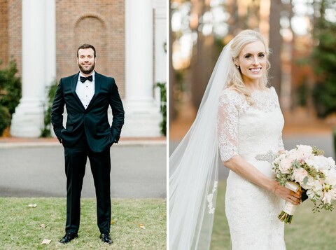 bride wearing a long veil