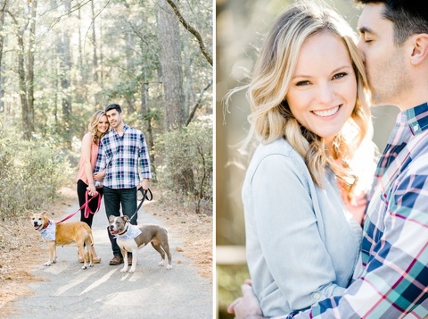 engagement photos with dogs  in virginia 