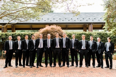 Groomsmen at the St. Michael's Episcopal Church