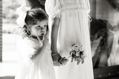 flower girls at the St. Michael's Episcopal Church