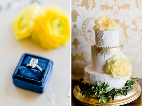 Blue and Yellow Wedding Ideas mrs box