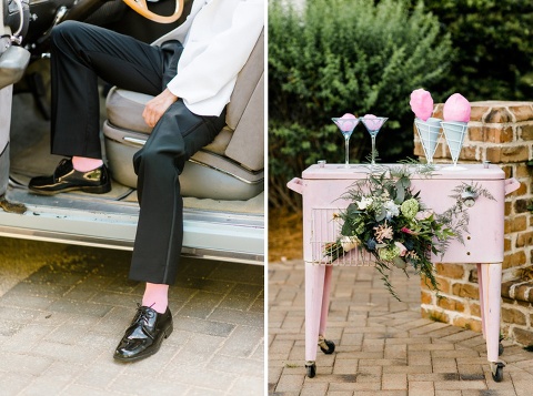 blue and pink wedding ideas