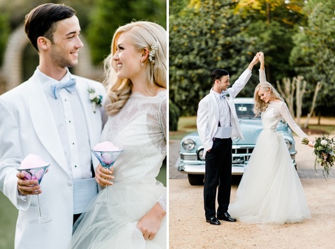 pink and blue wedding inspiration