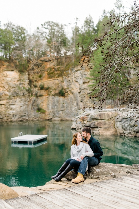 lake engagement photos
