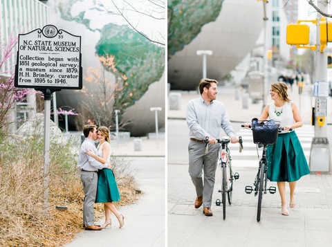 Downtown Raleigh Engagement Photos