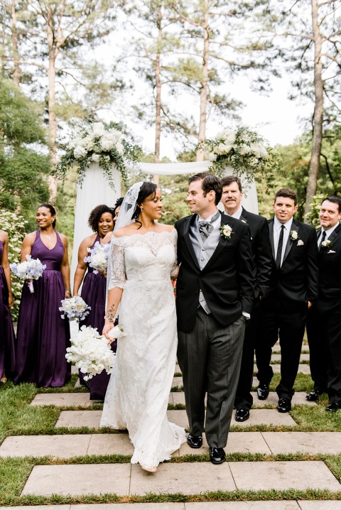 Wedding at The Umstead. Plum Bridesmaids dresses. Liancarlo wedding dress. Planner A Southern Soiree. 