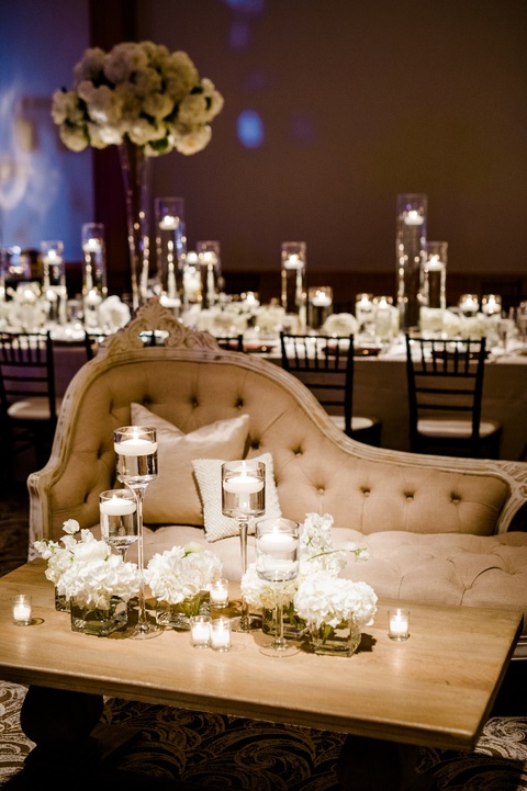 White, gold and plum wedding at The Umstead. Coordination by A Southern Soiree. 