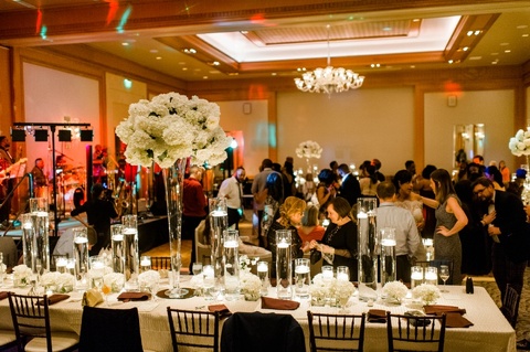 White, gold and plum wedding at The Umstead. Coordination by A Southern Soiree. 