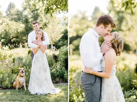 engagement session with dogs