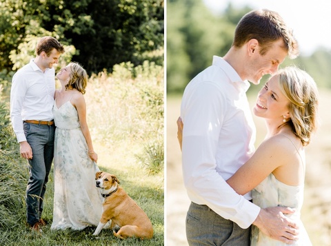 engagement session with dogs