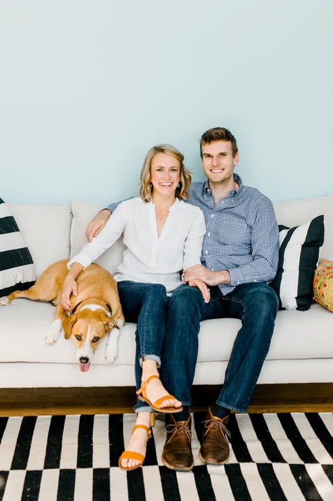 engagement session with dogs