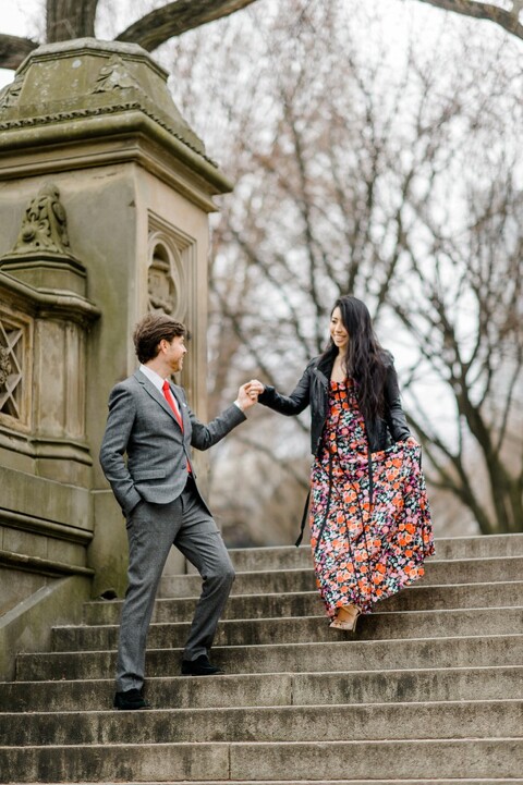 Central Park Engagement Photos