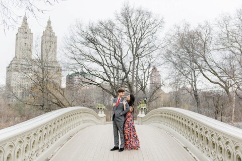 Central Park Engagement Photos