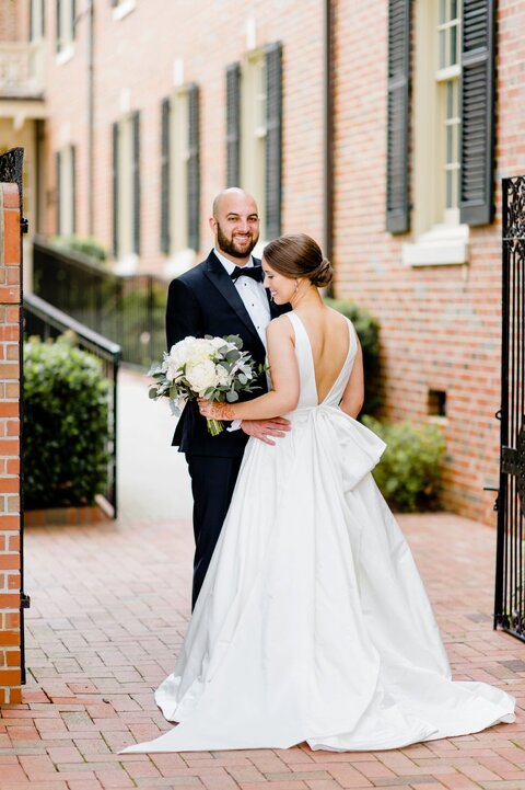 Bride and Groom at The Carolina Inn McLean Events