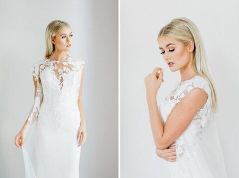 bridal portraits pronovias wedding dress