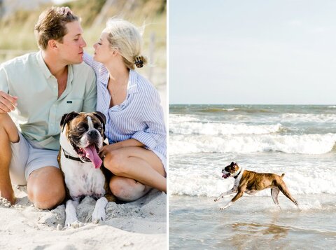 Beach engagement photos