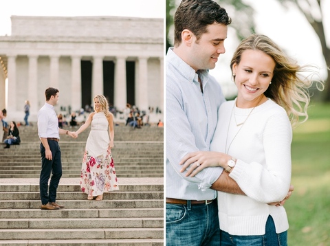 DC engagement photos Caroline Lima Photography