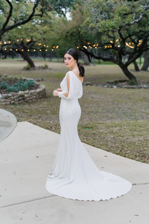 Austin wedding venue Kelly Faetanini Abi Gown