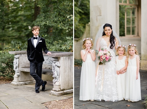 Bridal party at the Winterthur Museum in DE
