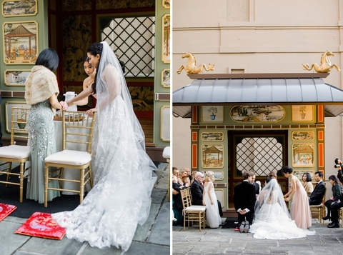 Multicultural wedding at the Winterthur Museum