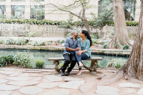 the riverwalk engagement photos