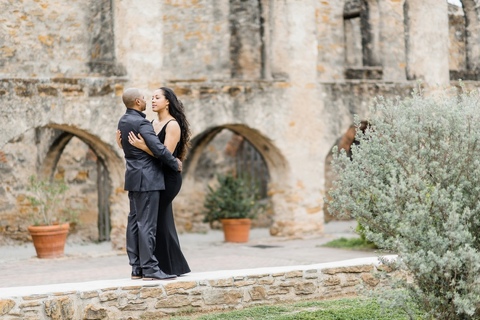 engagement photos at mission san jose