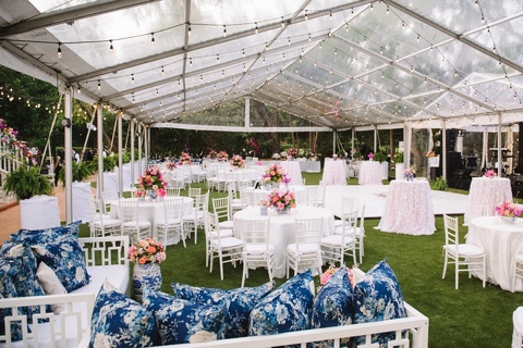 The Argyle Wedding. Flowers by Trinity Flowers. Sweet August Events Wedding. Pink and blue wedding ideas.
