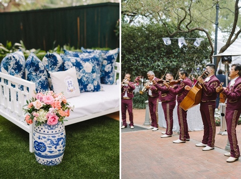 The Argyle Wedding. Flowers by Trinity Flowers. Sweet August Events Wedding. Pink and blue wedding ideas.