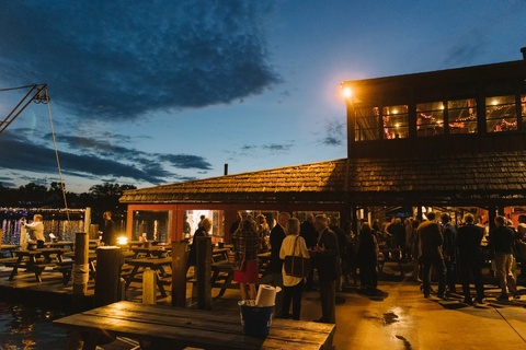 Rehearsal dinner at the Crab Claw in MD