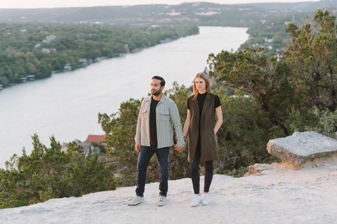 Texas Engagement Photos at Mount Bonnell in Austin