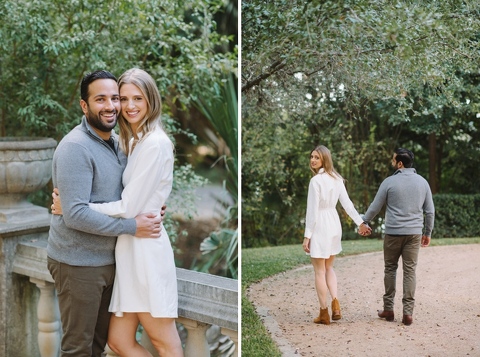 Engagement photos at Laguna Gloria in Austin