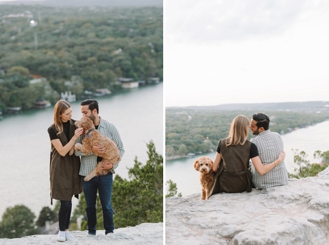 Texas Engagement Photos at Mount Bonnell in Austin
