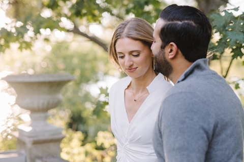 Engagement photos at Laguna Gloria in Austin
