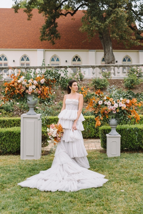 Bride wearing gown from Unbridaled at the Commodore Perry in Austin